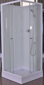 Wholesale Waterproof White Painted Profiles Glass Shower Cabins , Glass Shower Stall Kits from china suppliers