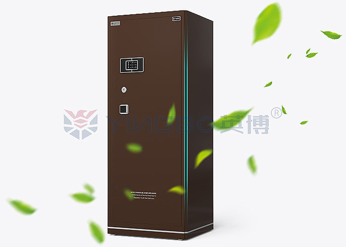 Patented Double T Bolts Home Safe Deposit Box With Fingerprint Recognize Technology And Dual Alarm System YB/N6-180