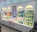 Pink Beauty Shop Makeup Display Cabinet Shelf For Cosmetics 900*350*2200mm