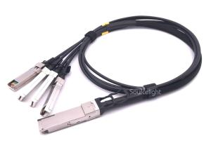 Wholesale Qsfp Direct Attach Cable To 10g 4sfp Passive Copper Cable 30awg 28awg For Data Center from china suppliers