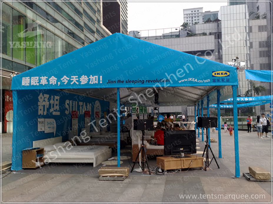 Coloured Temporary Fabric Structures Unique Marquees A-Shaped Roof Top Style