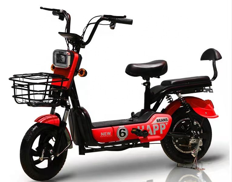 Two Wheel Electric City Bike With Pedals 350W Speed Motor Full Suspension Ebikes