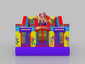 Wholesale Kids' Inflatable Castle Yellow Blue Outdoor Bounce House Jumping Castle Rental With Slide from china suppliers