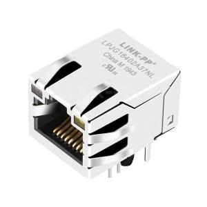 Wholesale LPJG16402A37NL 100/1000 Base-T Tab UP Green&amp;Orange/Yellow Led 1 Port RJ45 Jack from china suppliers