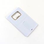 Plastic Credit Card USB Flash Drive With A Metal Bottle Opener USB 2.0 128GB