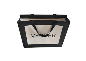 Wholesale Pantone Color Paper Shopping Bags Quality Assured Handmade Boutique Black Corses from china suppliers