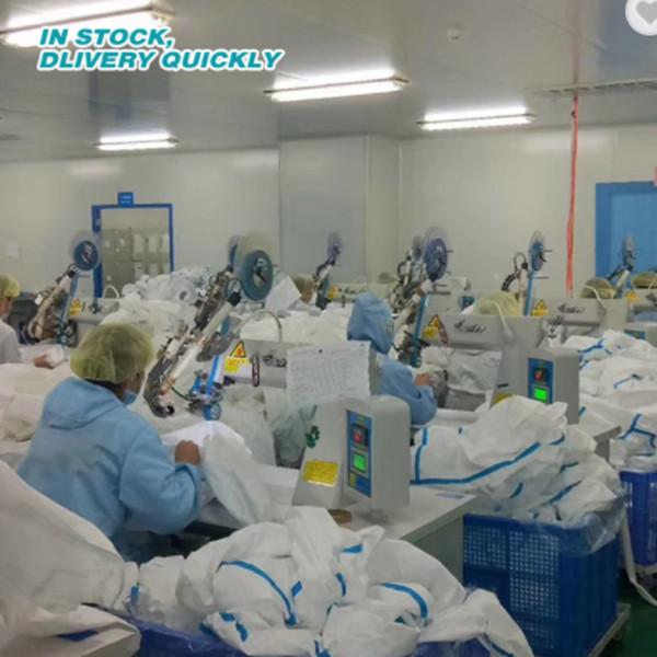 Cuatom Disposable Chemical Suit , Anti Blood Osmosis Breathable Disposable