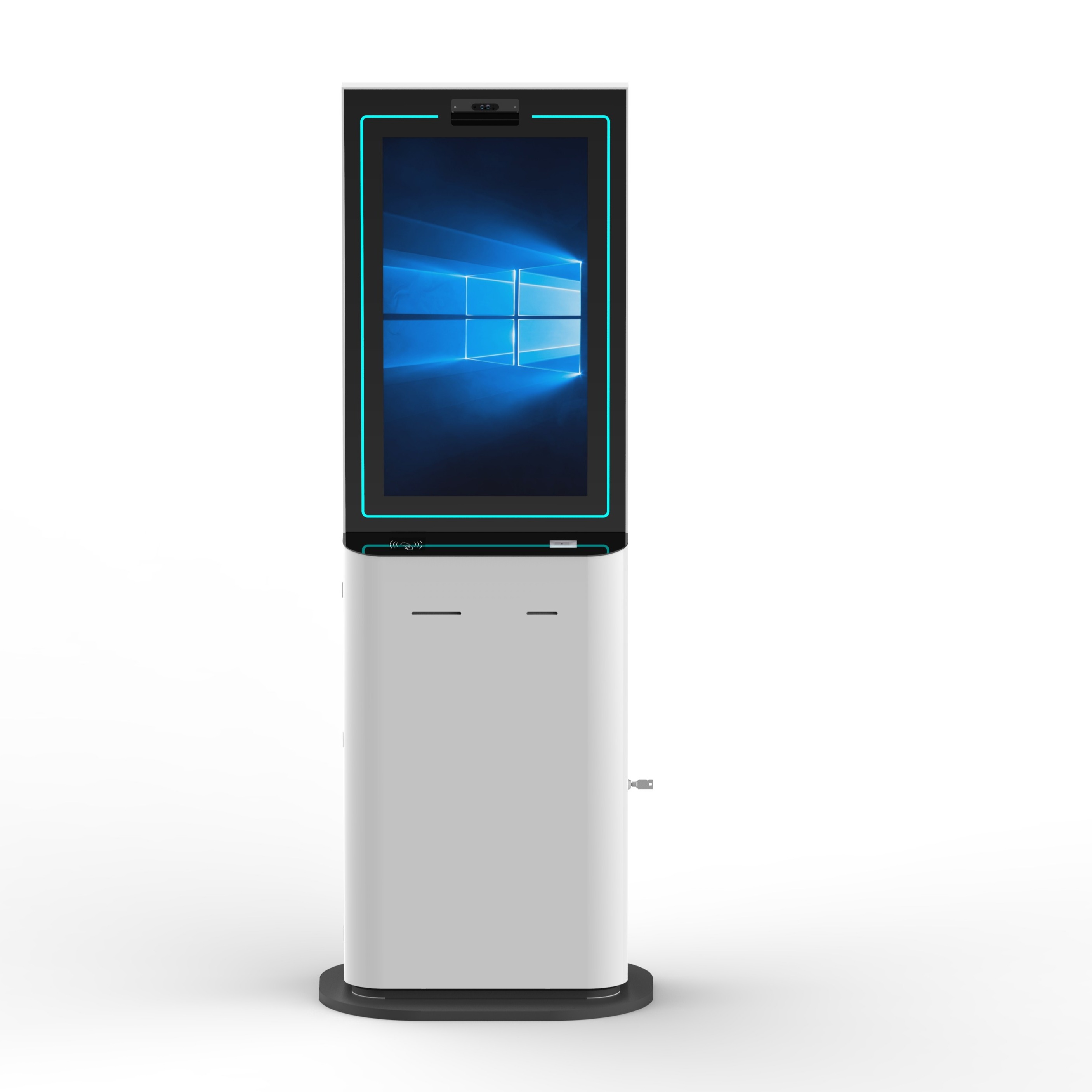 Hotel Self Service Check In Kiosk 21.5 Inch TFT Monitor With Card Dispenser