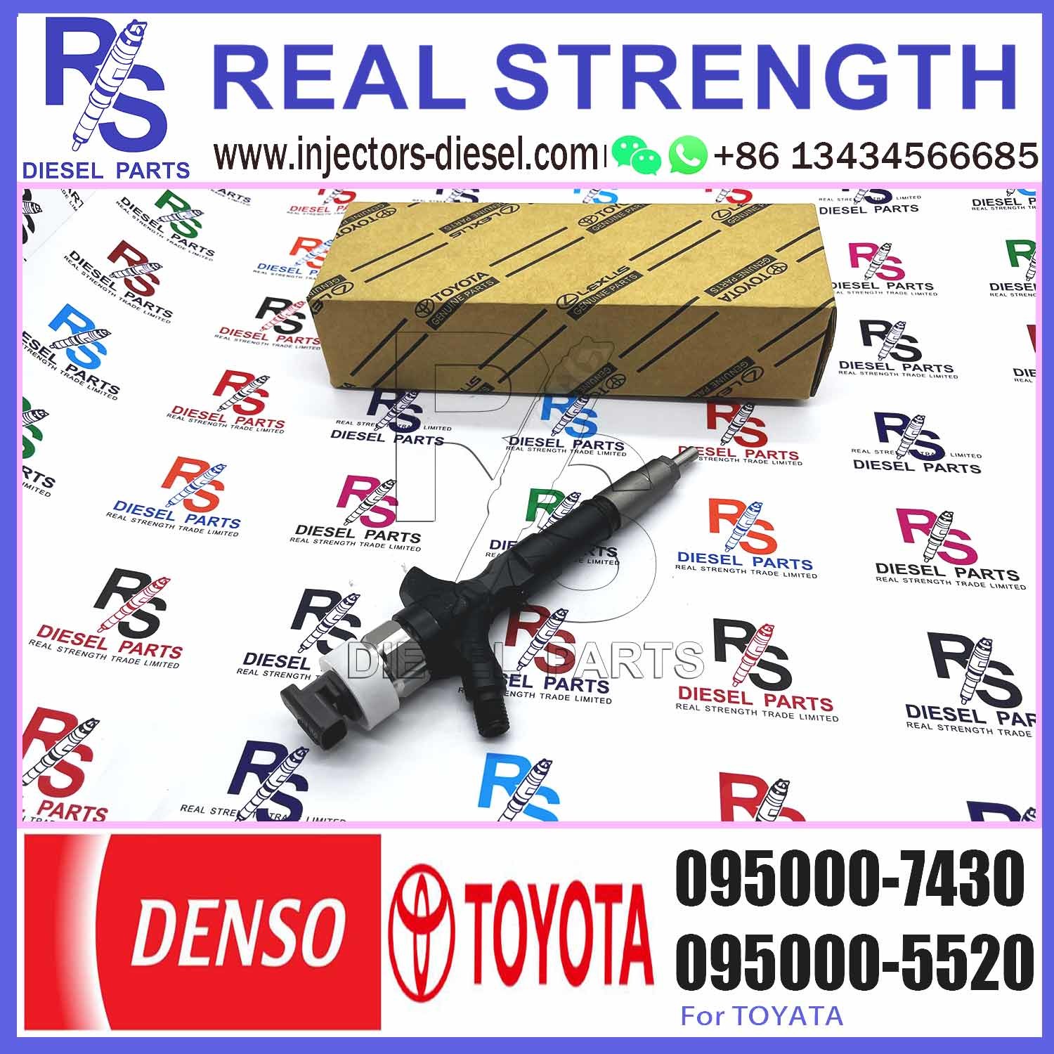 For Toyo-ta Hiase / Hu X 2KD-FTV Common rail Injector 23670-39245 095000-7430