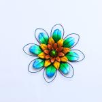 Metal Garden Ornaments Modern Flower Metal Garden Wall Decorations