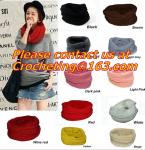 Large Women Warm Winter Long Striped Shawl Wrap Tassel Scarf Thick Wool Crochet