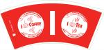 Biogradable Food Container PE Coated Paper Cup Fan With Customized Logo