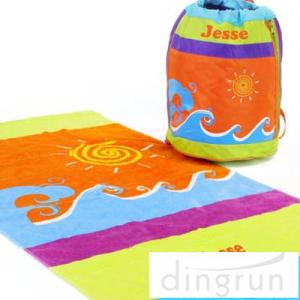 Wholesale Portable Design Sports Team Beach Towels , Lightweight Beach Towels from china suppliers