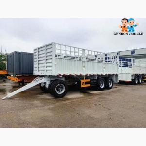 Wholesale Space Frame Drawbar 30t Triaxles Cargo Container Trailer from china suppliers