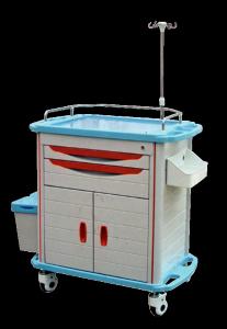 Wholesale Ambulance Stainless Steel Medical Trolley , Stainless Steel Trolley With Drawers from china suppliers
