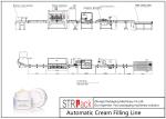 Stable Running Bottle Filling Line Cosmetic Cream Filling Machine With Capping