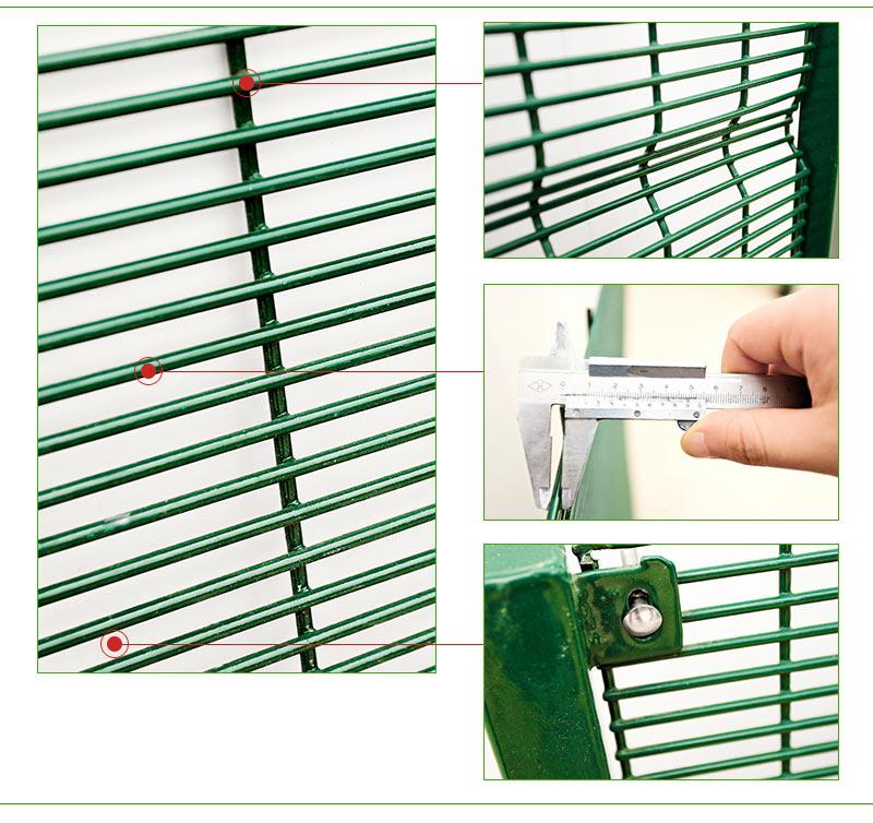 Manufacture PVC Coated Military Anti-Climb 358 High Security Fence
