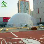 PVC Glass Door Geodesic Insulated Dome Tent Fire Proof Durable Shelter
