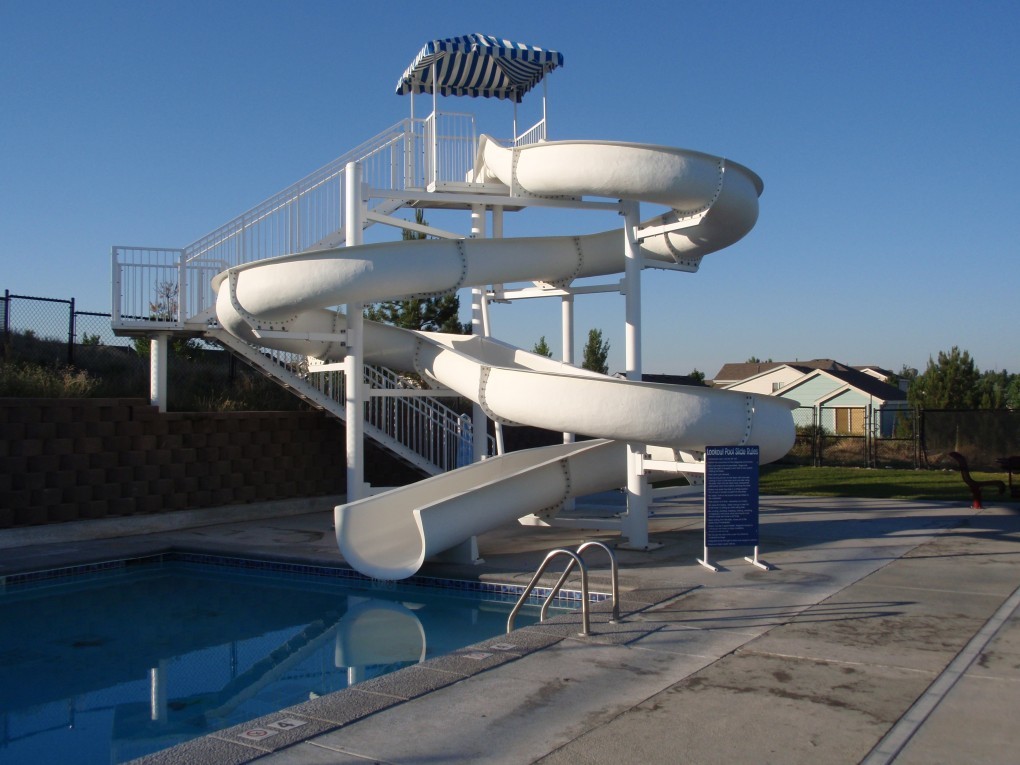 Private Swimming Pool Toys Fiberglass Slide Water Amusement Park Games Rides Indoor Playground Kids