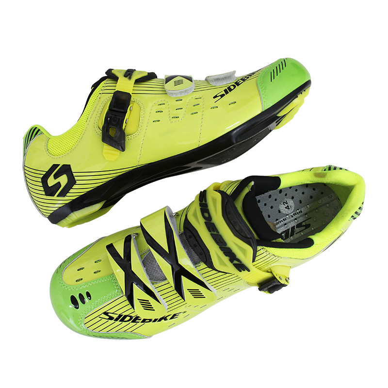 Yellow Mesh Breathable Cycling Shoes Nylon Sole Durability Bicycle Bike Shoes