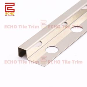 Wholesale Metal Square Edge Tile Trim White 10mm Tile Edge Finishing Strip from china suppliers