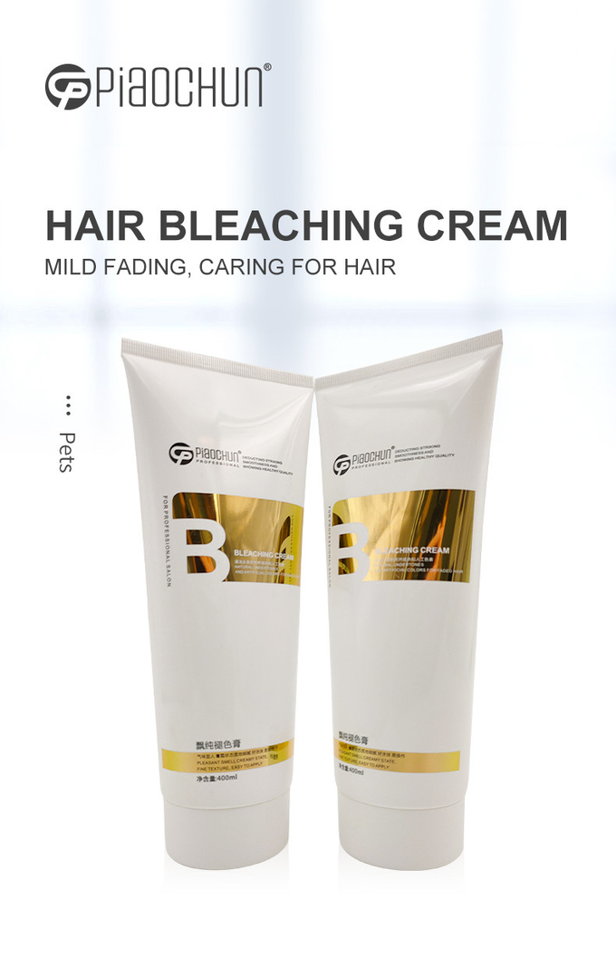 Customized Hair Cream Bleach 400ml Natural Harmless Quickly Fading Ammonia Free