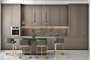 Wholesale OEM ODM Cabinext Furniture Kitchen Cabinets With Restaurant Style For House from china suppliers