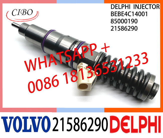 21586290 BEBE4C14001 85000190 Common Rail Fuel Diesel Injector BEBE4C14001 85000190 21586290 E1 for VOL 9.0 LITRE TRUC