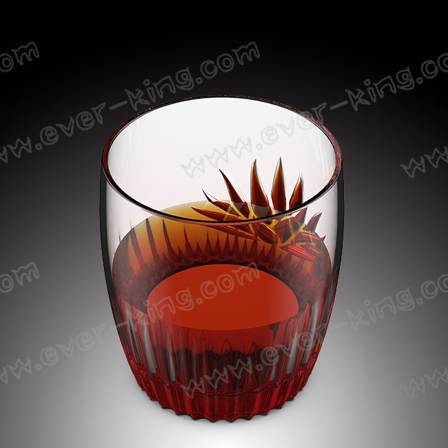 2OZ Custom Round Colored Clear Glass Cup Shot Glass