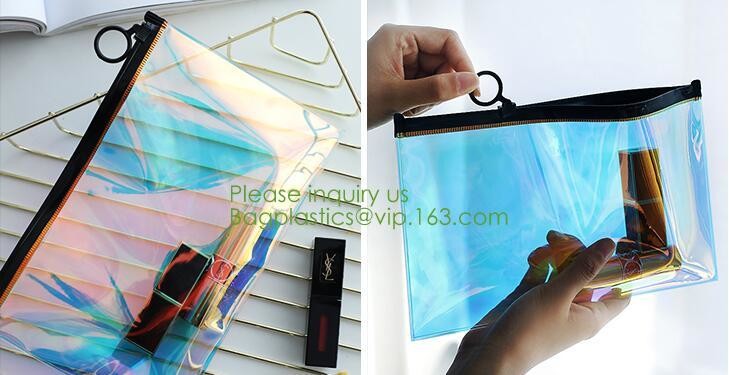 printed PVC zipper bag ,transparent PVC swimwear packaging bag,bikini bag,zipper bag for cosmetic packing bagease bagpac