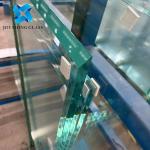 Bathroom Glass Partition 12mm Crystal Toughened Glass 1/2 Inch