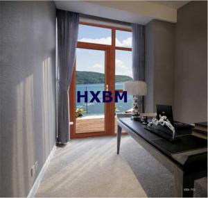 Wholesale Wood Grain Aluminium Casement Windows Customized Color For Residential Projects from china suppliers