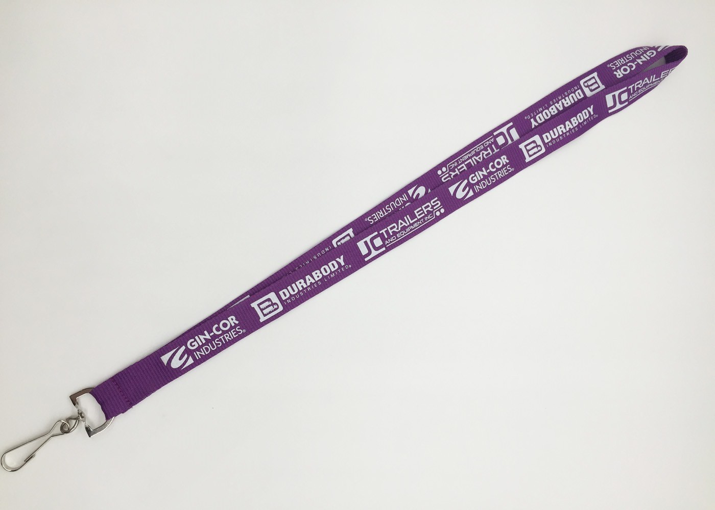 Promotional silk-screened polyester lanyard with any color as your request