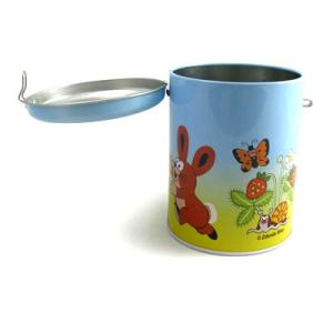 Wholesale round coin bank tin box with lock from china suppliers