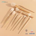 Wooden Handle 15pcs Makeup Blending Brush Handcrafted Synthetic Hair