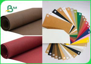 China Recyclable Eco Friendly Red Washable Kraft Paper For Snack Bags 150cm * 100M on sale