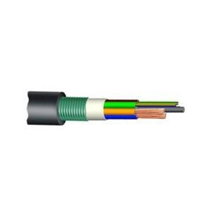 Optical Hybrid Fiber Power Cable , Single Mode Fiber Optic Cable Aluminum Tape