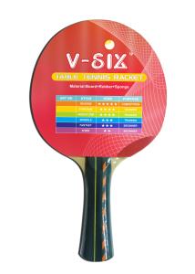 Wholesale Laminated Color Handle Paddles, Reverse Rubber Sponge Poplar Plywood Rackets from china suppliers