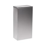 Public 40L Rectangular Stainless Steel Bin For Outdoor Garden Street