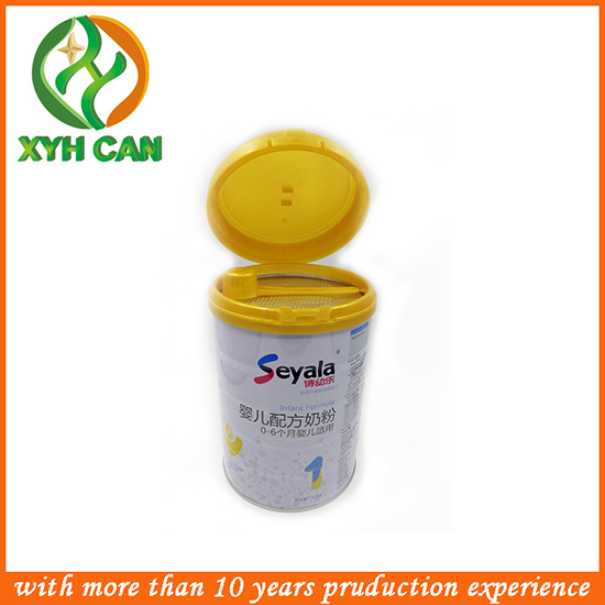 Round Shape Tin Cans for 800g Milk Powder Metal Tin Packaging For Infant Formula with High Cap