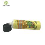 3 FL.OZ Plastic Tube Cosmetic Packaging For Sunscreen Black Screw Cap