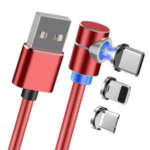 Wholesale Safety Magnetic USB Cable 3 In 1 Right Angel Bend Compact Design For Game from china suppliers