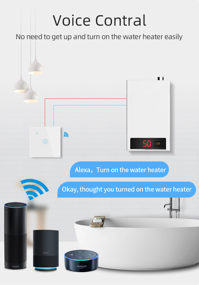 20A 4000W Wifi Hot Water Heater Switch