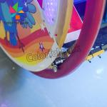Theater Coin Pusher Arcade Machine 360 Degree Rotating Wheel Happy Leba Car