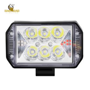 Wholesale White Flash Blue Red Metal LED Headlight Motorcycle Fog Light from china suppliers