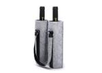 Light Grey Felt Wine Bottle Bag Christmas Wine Tote Bag Accept Customer Logo