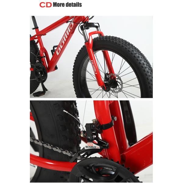 Comfortable Swallow Handlebar Fat Tire Bike OEM Customizable Snow Mountain Beach Cruisers Cycle Bicycle 26inches