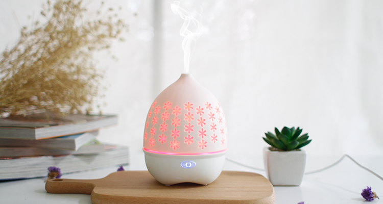 Ceramic Gift White Mist Aroma Diffuser USB Essential Oil Available
