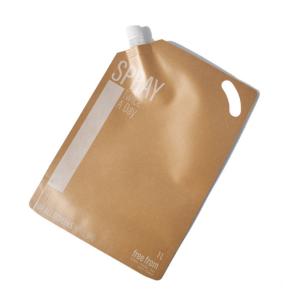 Wholesale Perfume Kraft Paper Custom Printed Stand Up Pouches Aluminum Foil Liquid Food Spout Pouch from china suppliers