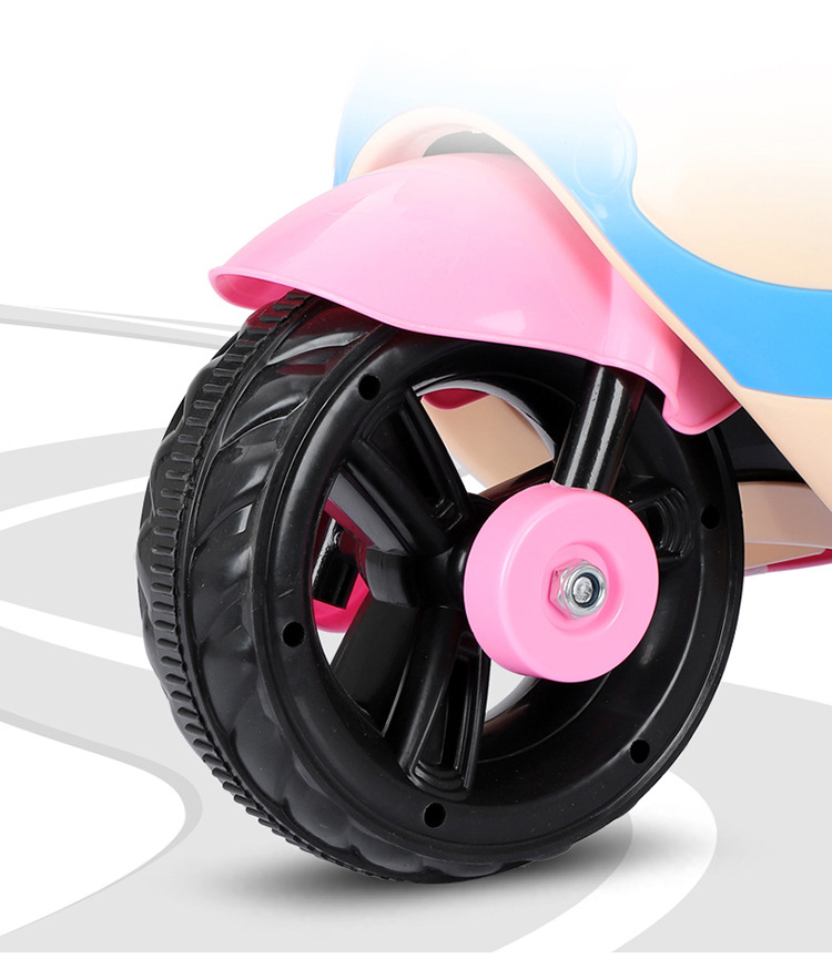 Children's Songs LED Lighting Toys Ride On 6V Electric Motorcycle for 3-6 Year Olds